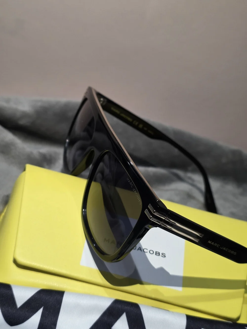Marc Jacobs Black Oversized Square Sunglasses